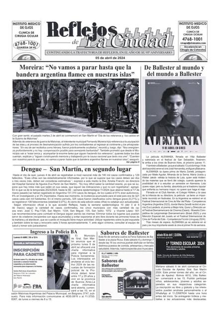Portada de la edición del 5 de abril 2024