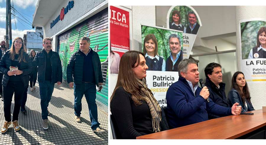 Santiago Medrano, Ritondo y Maxi Abad, juntos, por el cambio en San Martín