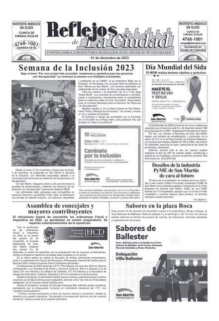 Portada de la edición del 1 de diciembre 2023