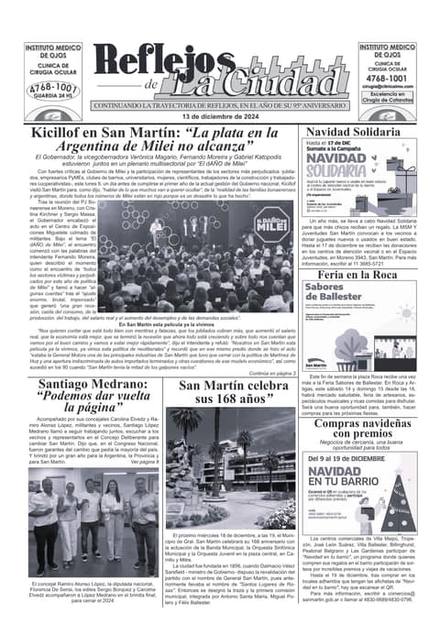 Portada de la edición del 13 de diciembre 2024