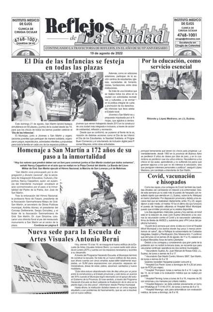 Portada de la edición del 19 de agosto 2022