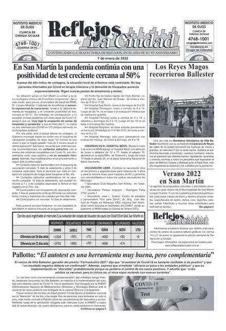 Portada de la edición del 7 de enero 2022
