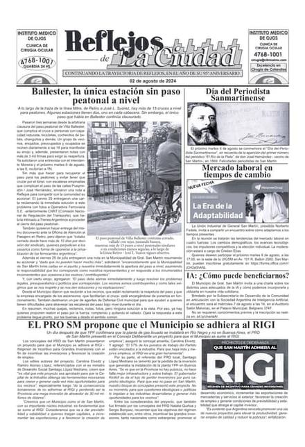 Portada de la edición del 2 de agosto 2024
