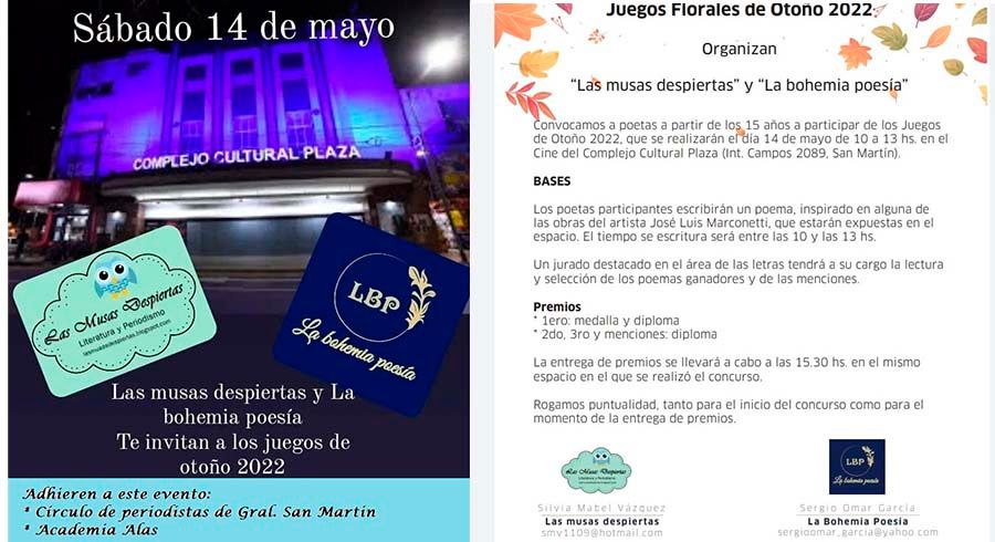Juegos Florales de Otoño 2022