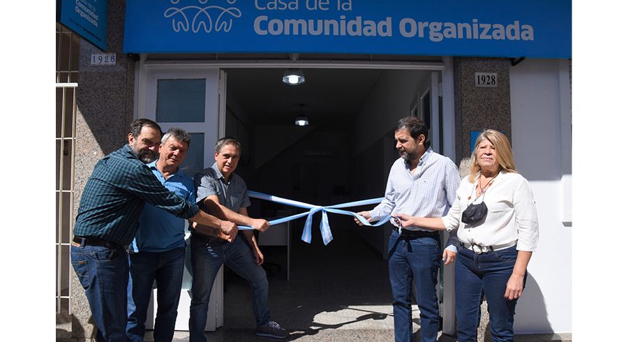 Moreira y Lorenzino inauguraron la Casa de la Comunidad Organizada
