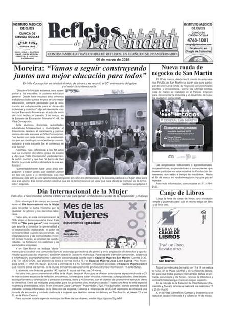 Portada de la edición del 6 de marzo 2026
