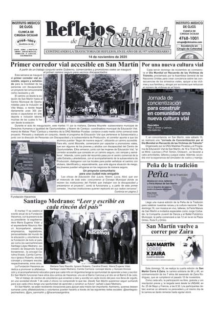 Portada de la edición del 14 de noviembre 2025