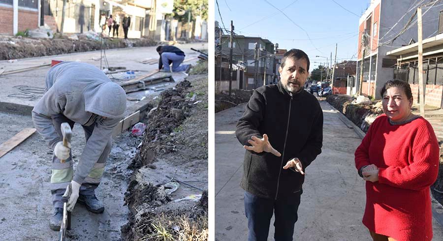 Avanza la pavimentación de calles en Costa del Lago
