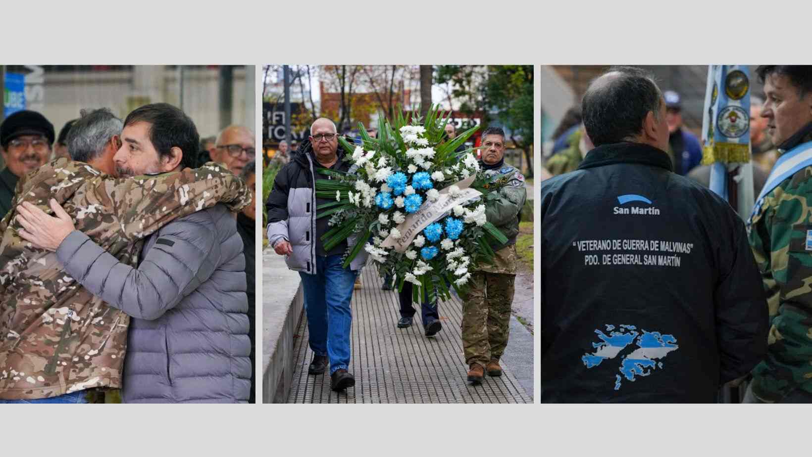 Homenaje a los héroes de la guerra de Malvinas