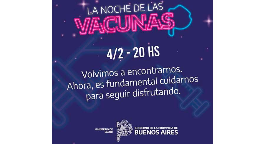 Este viernes 4 los vecinos podrán vacunarse en la plaza Alem de 20 a 24