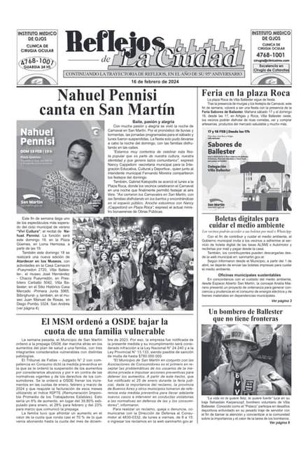 Portada de la edición del 16 de febrero 2024