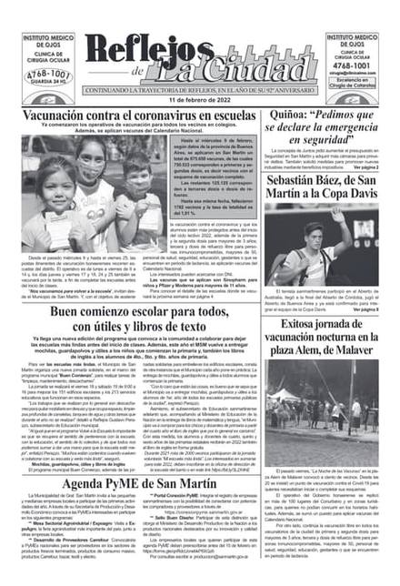 Portada de la edición del 11 de febrero 2022