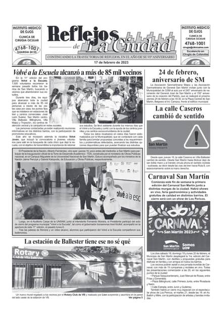 Portada de la edición del 17 de febrero 2023
