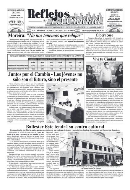 Portada de la edición del 18 de diciembre 2020