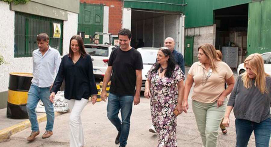Maxi Abad visitó San Martín y presentó a la precandidata a intendente de la UCR-Adelante San Martín