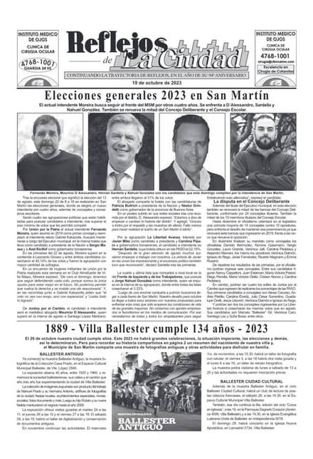 Portada de la edición del 19 de octubre 2023