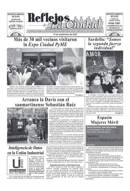 Portada de la edición del 15 de septiembre 2023