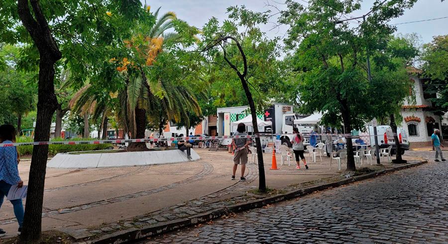 Punto de testeos rápidos de Covid-19 en San Martín