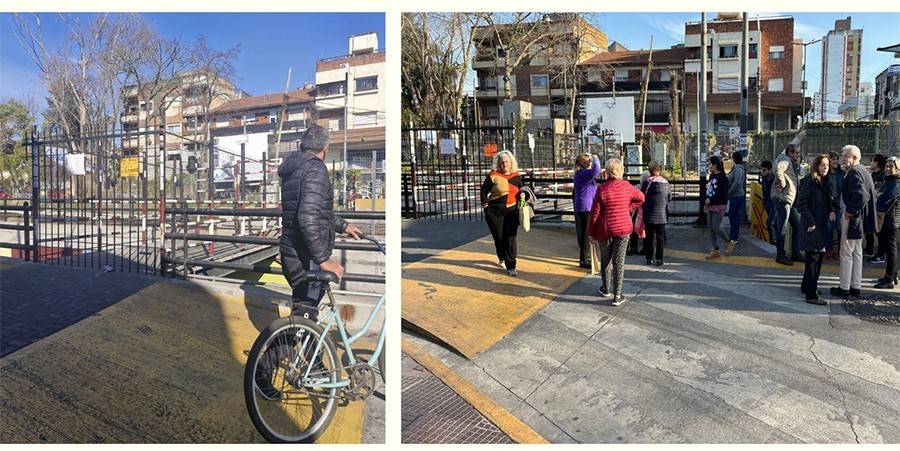 Otra vez cerraron el paso a nivel peatonal de Pueyrredon - José Hernández