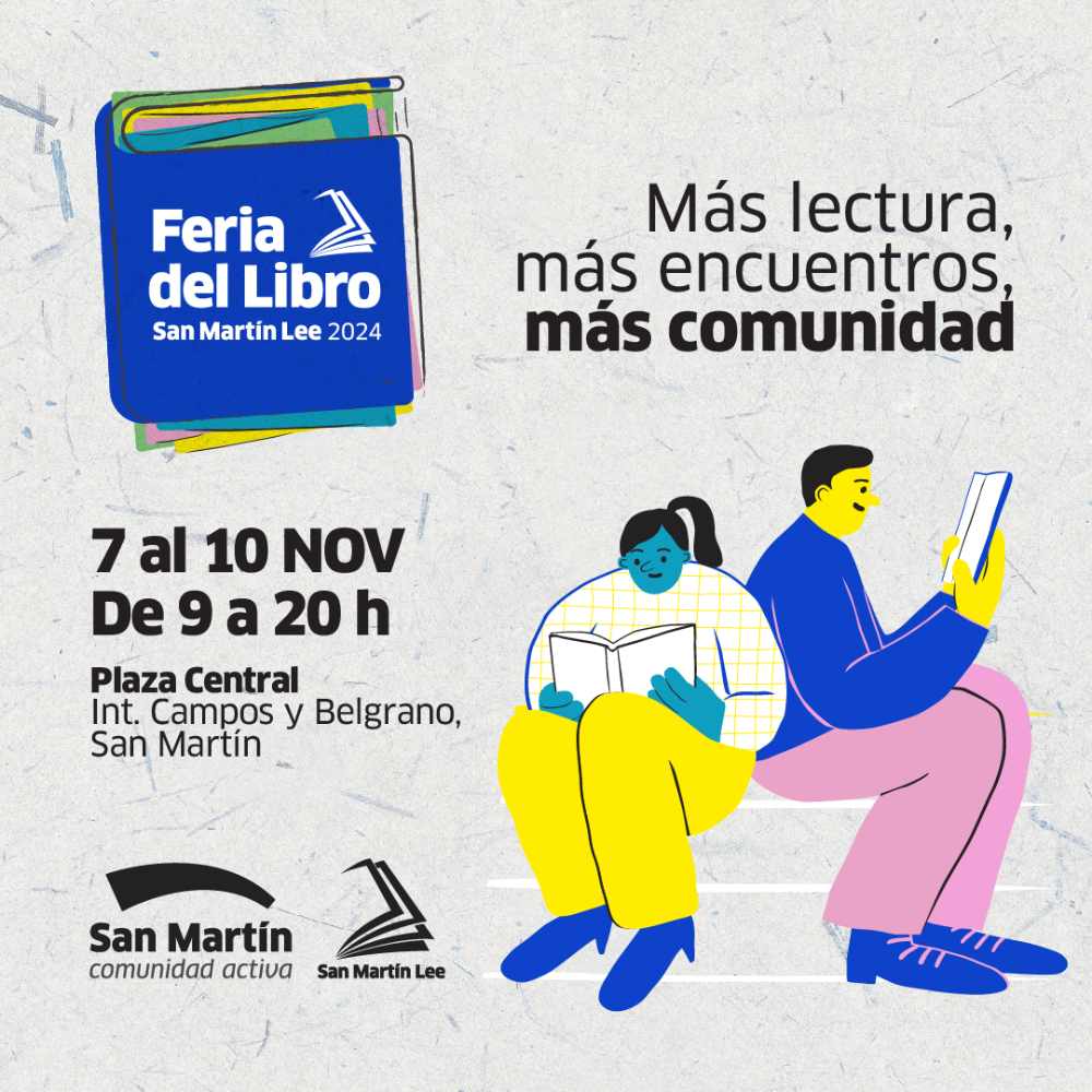 La Feria del Libro de San Martín será en noviembre