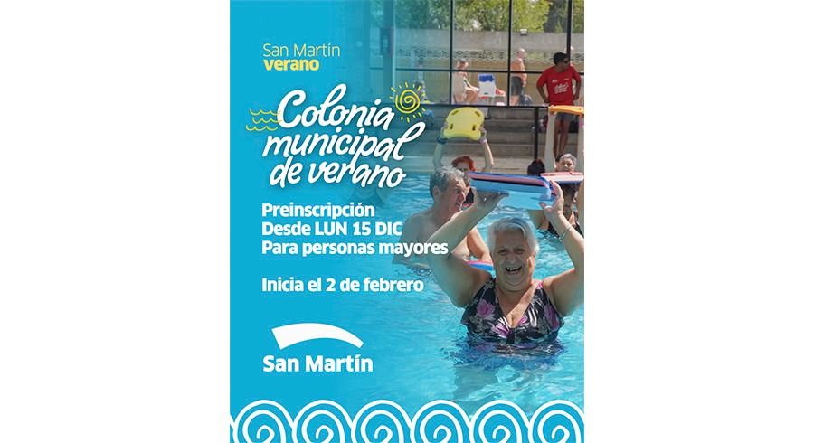 Preinscripción a la Colonia de Personas Mayores 2026