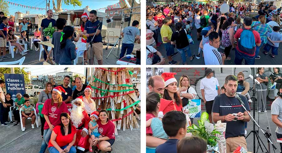 Los vecinos celebraron la Navidad en Villa Ballester