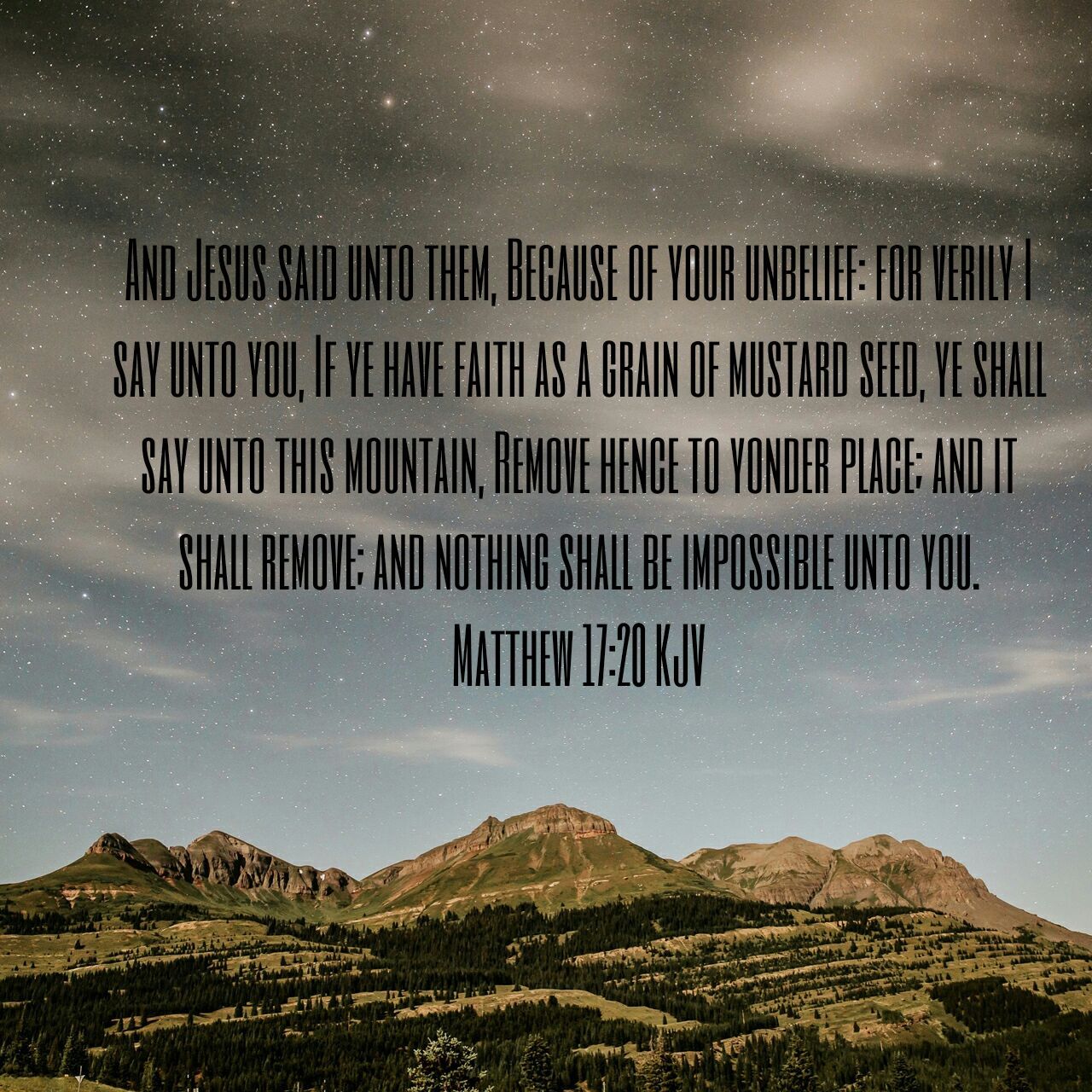 A Little Faith, Can Make A Big Difference