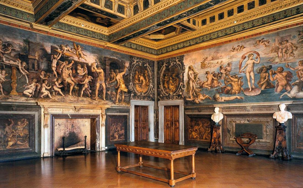 The "Room of the Elements" in Palazzo Vecchio in Florence