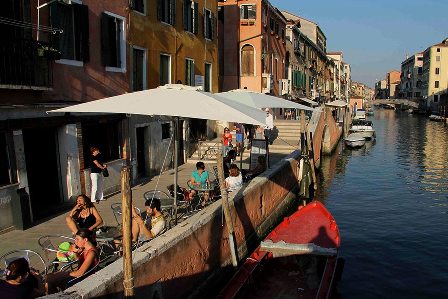 Eating at La Bagatela in Venice