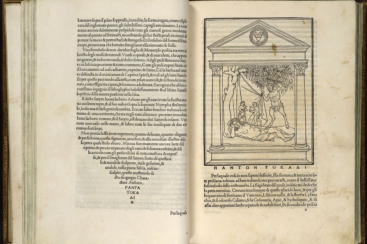 Copy of the book Hypnerotomachia Poliphili by Francesco Colonna, now in the MET.