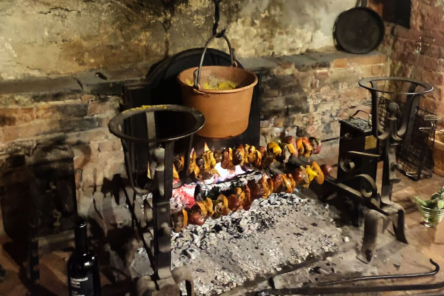 Cooking in San Quirico in Tuscany