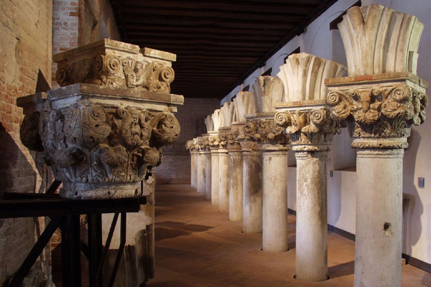 Even discarded stone and columns in Venice are important enough to grace a museum. 