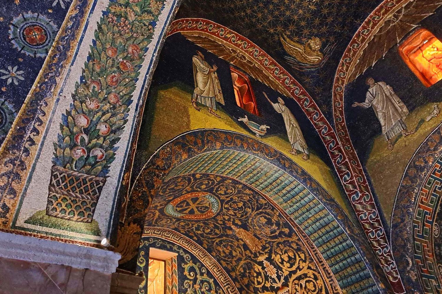 Galla Placidia Mausoleum in Ravenna, a city in Emilia-Romagna.