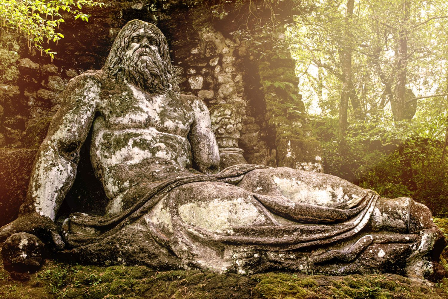 Giants reside in the Sacred Woods at Bomarzo