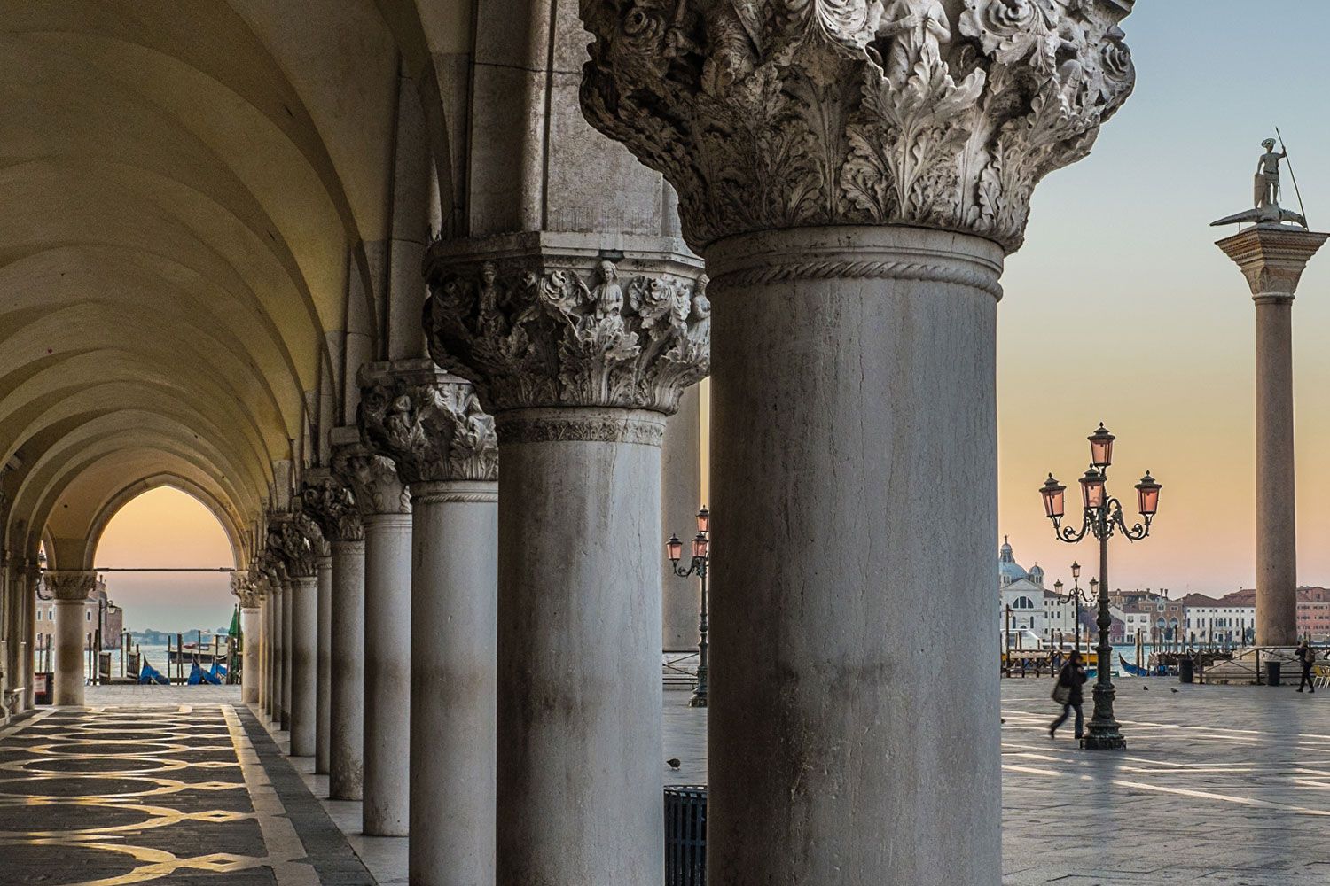 Brilliantly carved stone in Venice dances atop the sea to create a manmade masterpiece. 