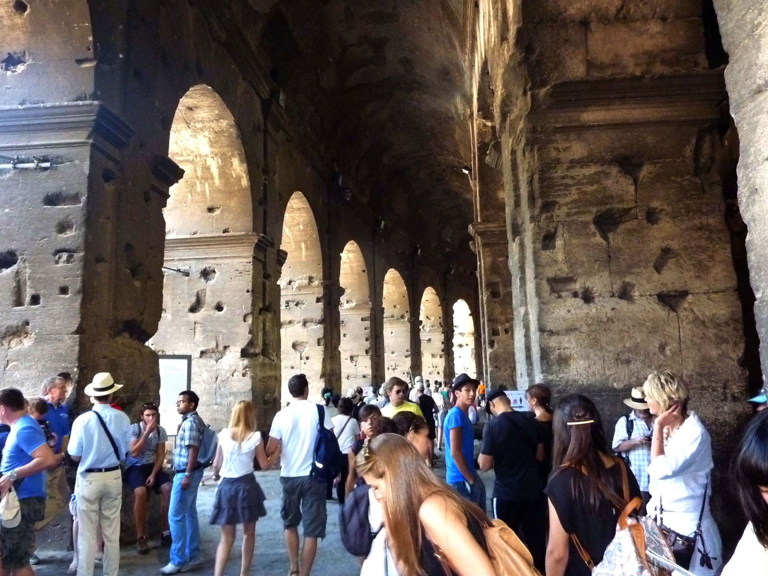 Inside the Colosseum today