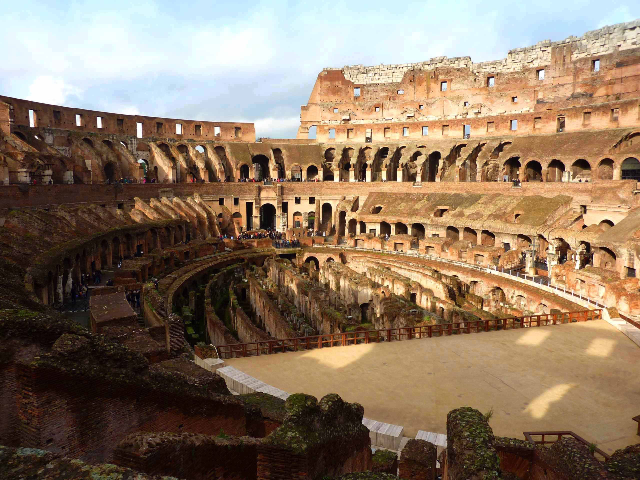 The Pit of Hell inside the Colosseum