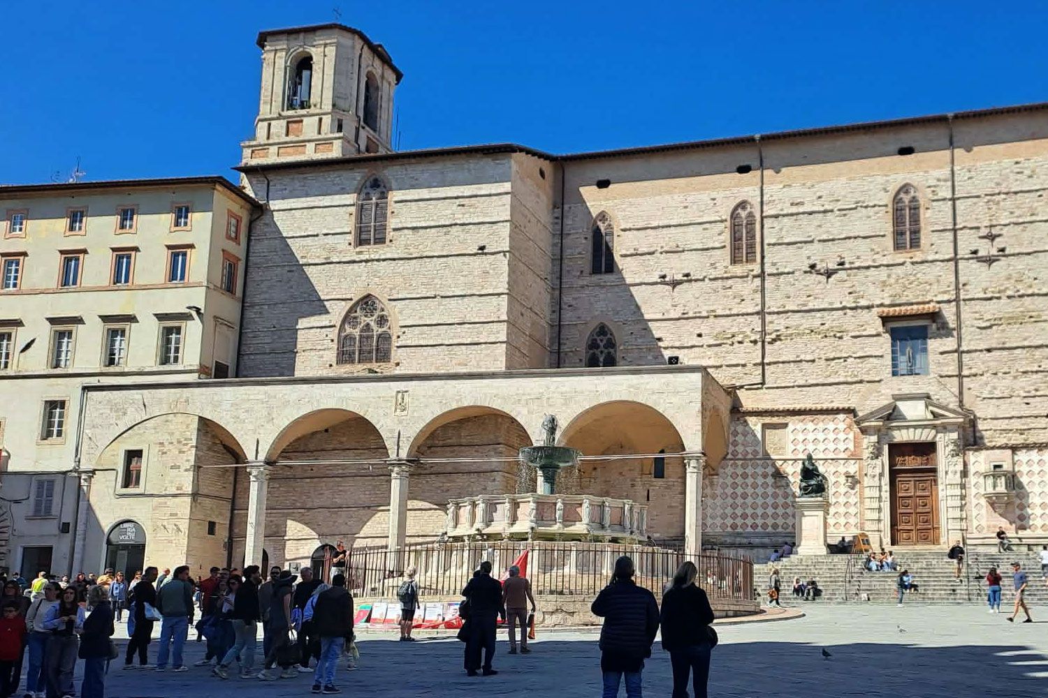 Piazza IV Novembre in Perugia, Umbria