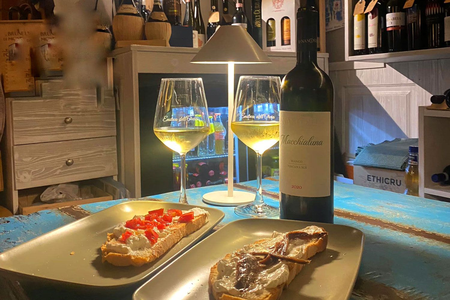 A perfect accompaniment to a glass of wine at Enoteca dell’Orcia