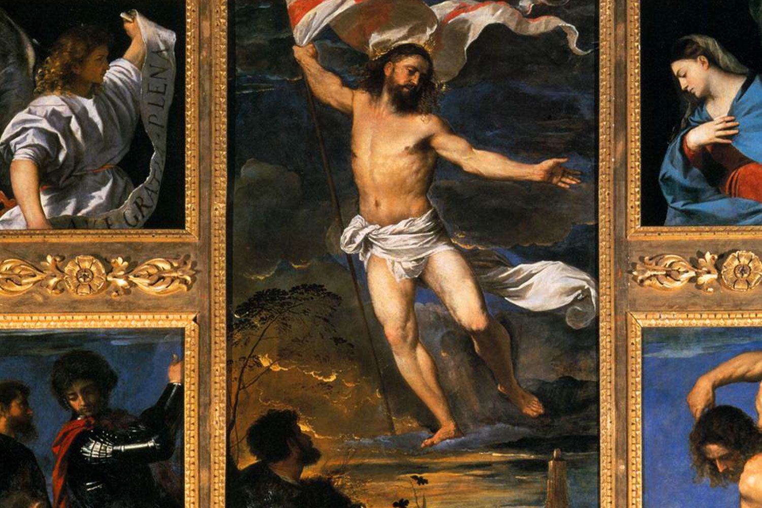 The Polyptych of Resurrection in SS Nazzaro e Celso in Brescia by Titian 