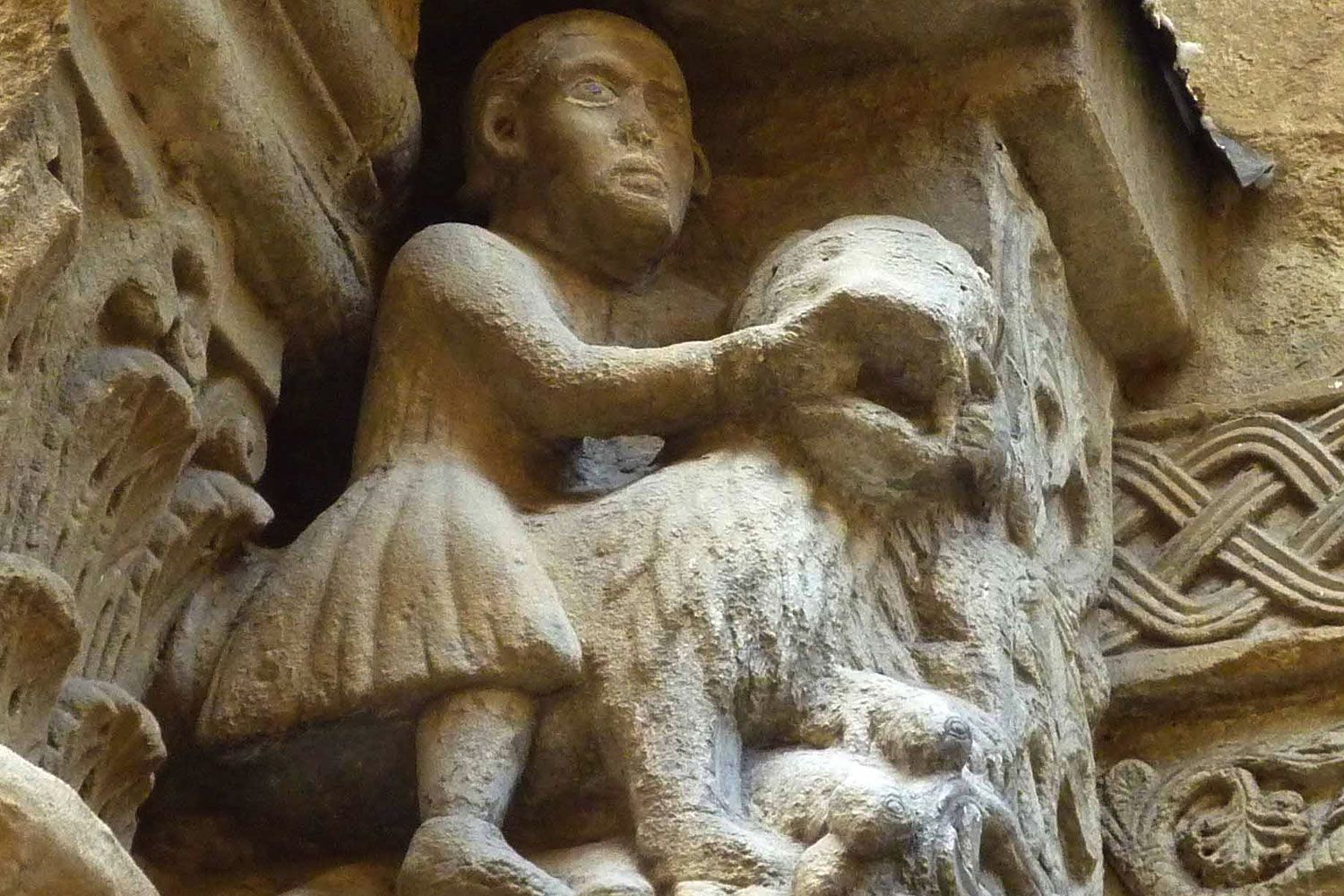 Detail from Pieve di S. Maria, Arezzo in Tuscany