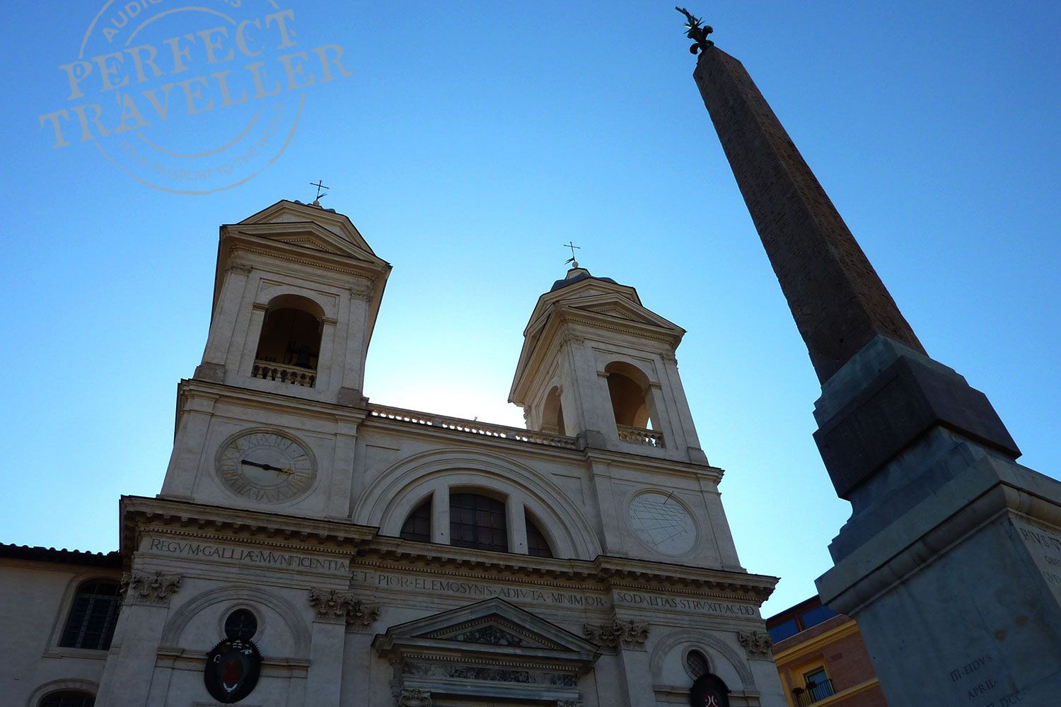 S. S. Trinita dei Monti atop the Spanish Steps