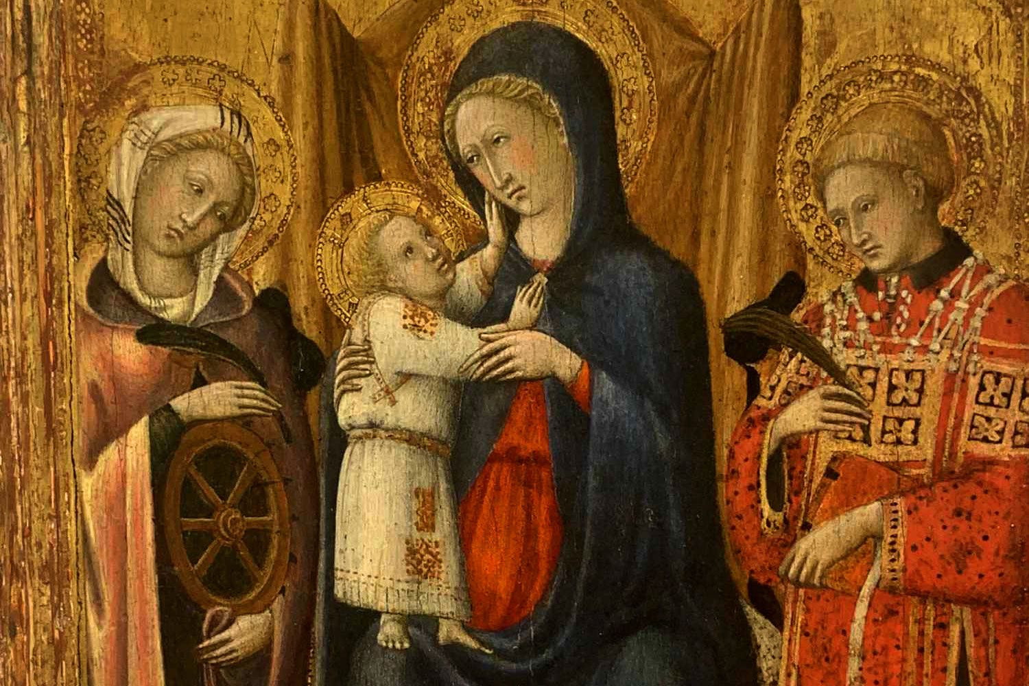 The Madonna and Child by Nastagio di Guasparre (Massa Marittima in Tuscany)