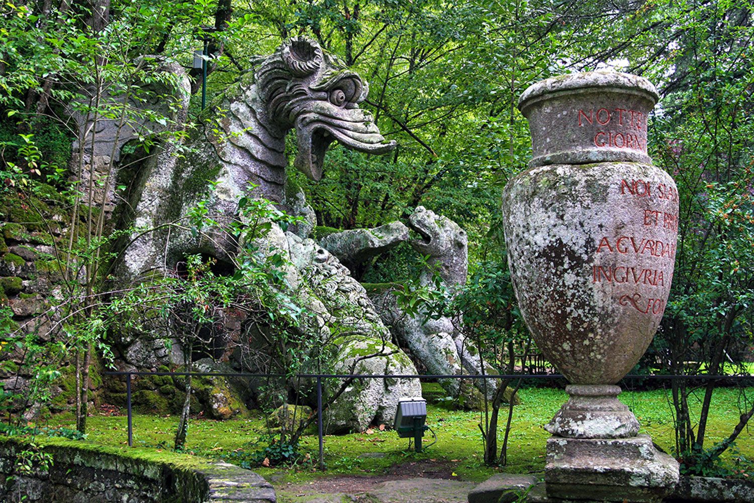 Dragons live in Bomarzo