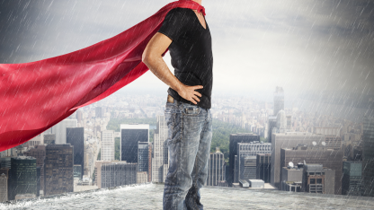 Business owner reviewing freelance marketing talent options