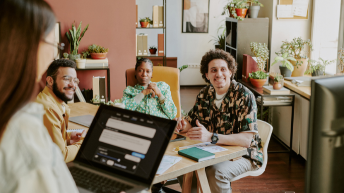 Business owner writing a marketing brief for a freelance specialist