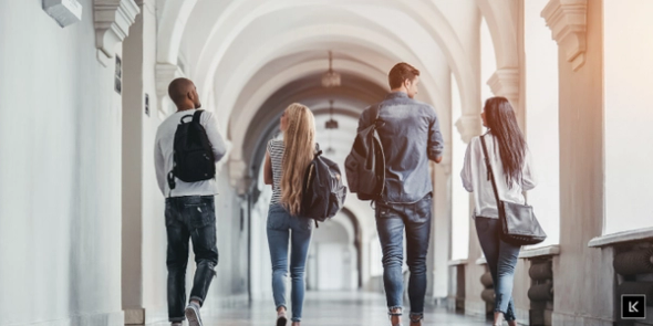 University student planning next steps after finishing coursework