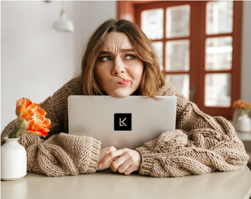 Business owner overwhelmed by freelancer profiles on a self-service platform