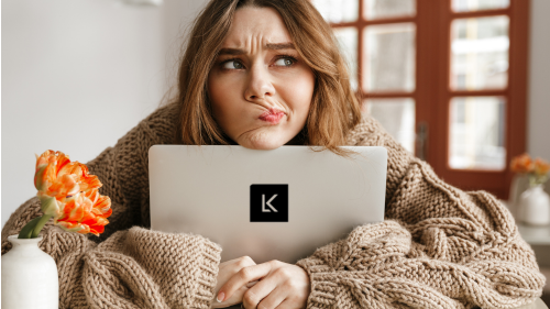 Business owner overwhelmed by freelancer profiles on a self-service platform