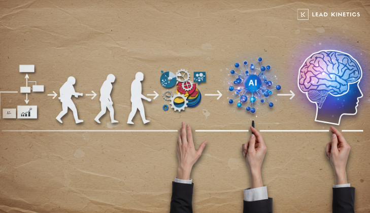 Illustration representing marketing roles being reshaped by AI